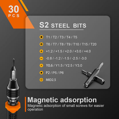 JOREST 40PCS Precision Screwdriver Set for Electronics Repair, Magnetic Mini Tool Kit with Torx,