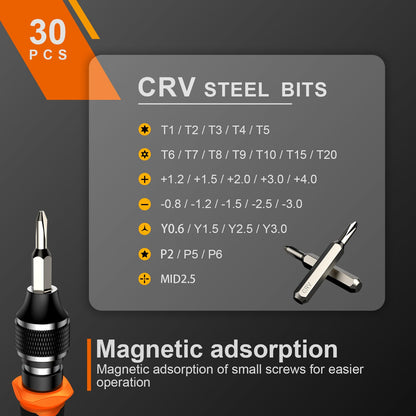 JOREST 40PCS Precision Screwdriver Set for Electronics Repair, Magnetic Mini Tool Kit with Torx,