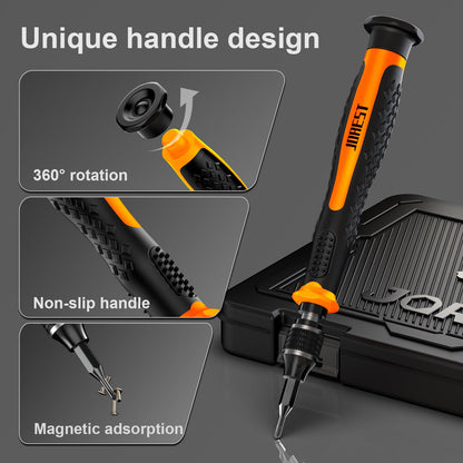 JOREST 40PCS Precision Screwdriver Set for Electronics Repair, Magnetic Mini Tool Kit with Torx,