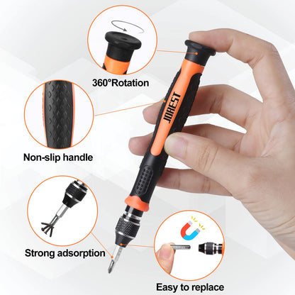 JOREST 40PCS Precision Screwdriver Set for Electronics Repair, Magnetic Mini Tool Kit with Torx,
