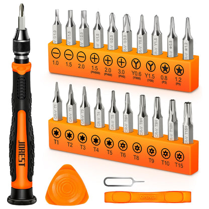 JOREST 40PCS Precision Screwdriver Set for Electronics Repair, Magnetic Mini Tool Kit with Torx,