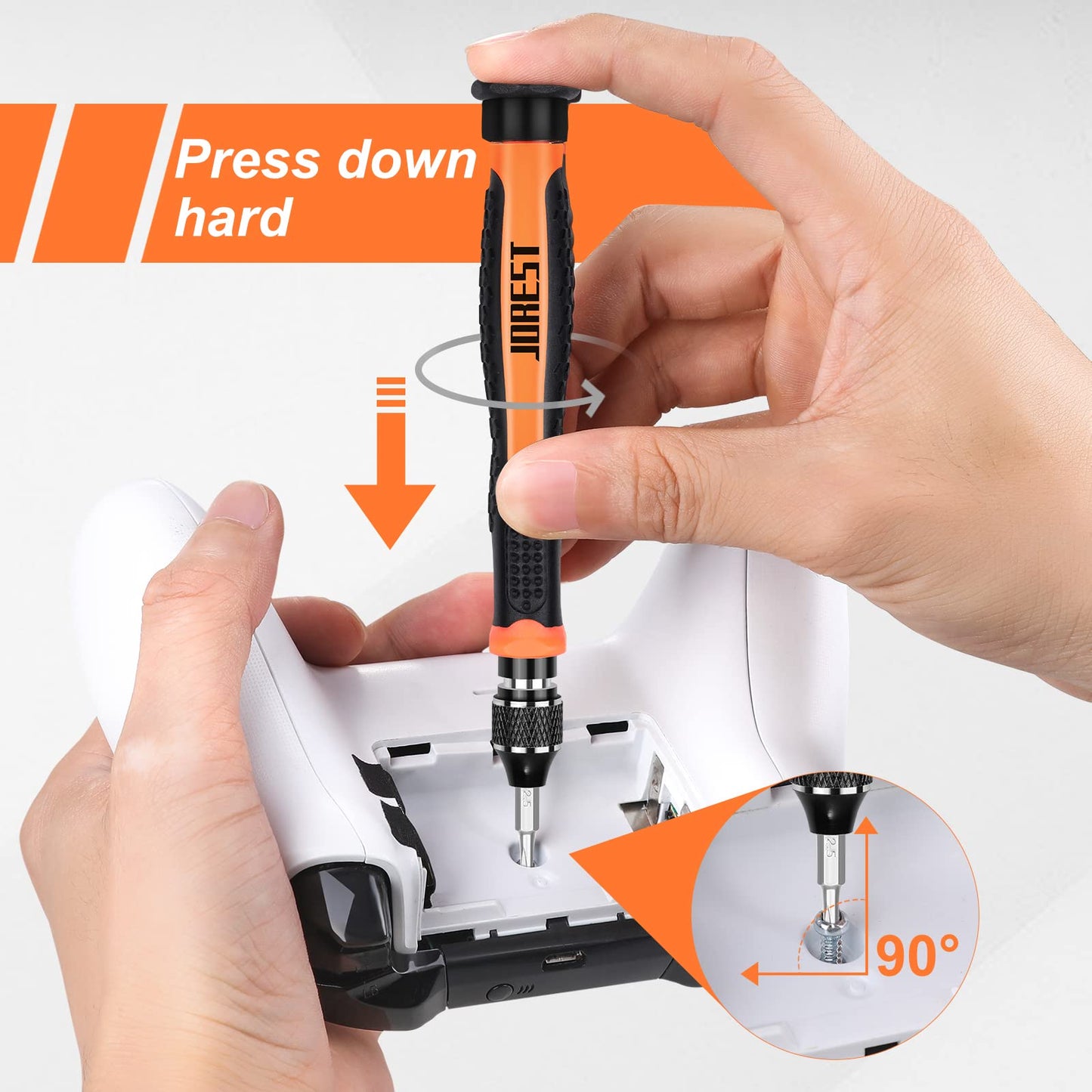 JOREST 40PCS Precision Screwdriver Set for Electronics Repair, Magnetic Mini Tool Kit with Torx,