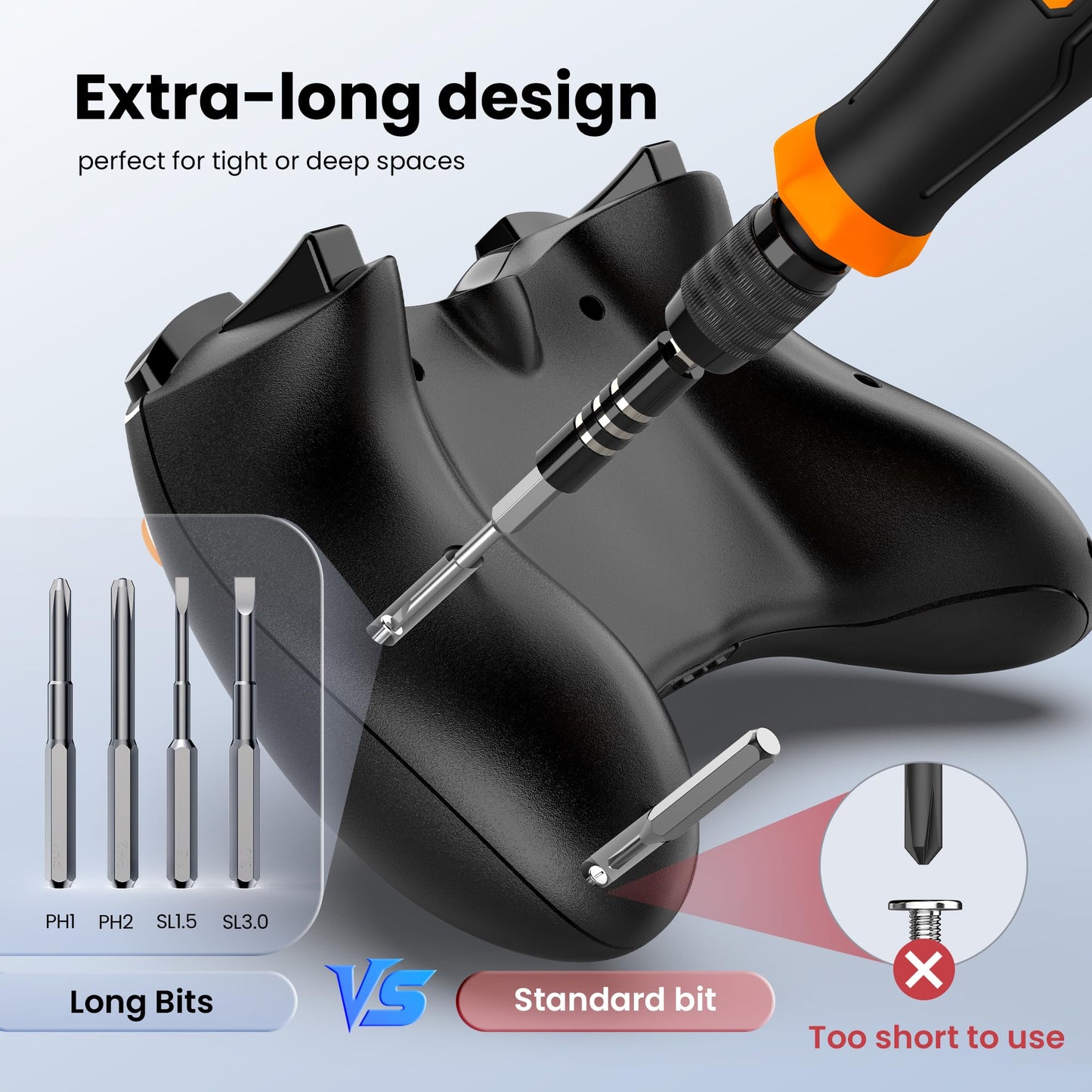JOREST 40PCS Precision Screwdriver Set for Electronics Repair, Magnetic Mini Tool Kit with Torx,