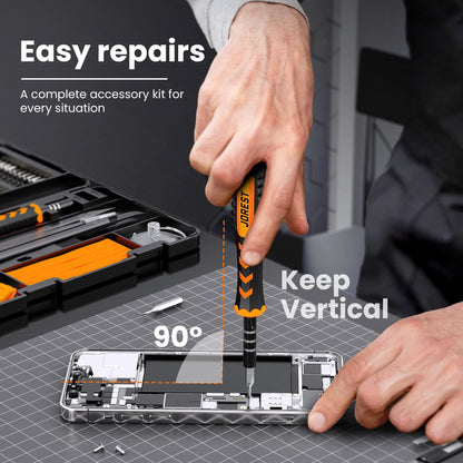 JOREST 40PCS Precision Screwdriver Set for Electronics Repair, Magnetic Mini Tool Kit with Torx,